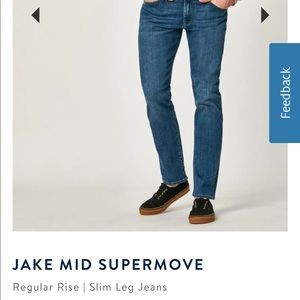 Mens Mavi Jake Jeans, medium blue wash, 30W/34L